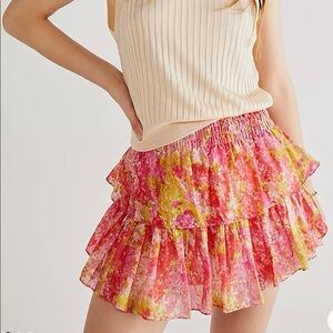 LoveShackFancy Ruffle Mini Skirt